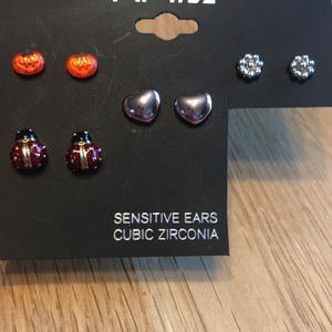 Set of 4 petite earrings. Perfect for kids too